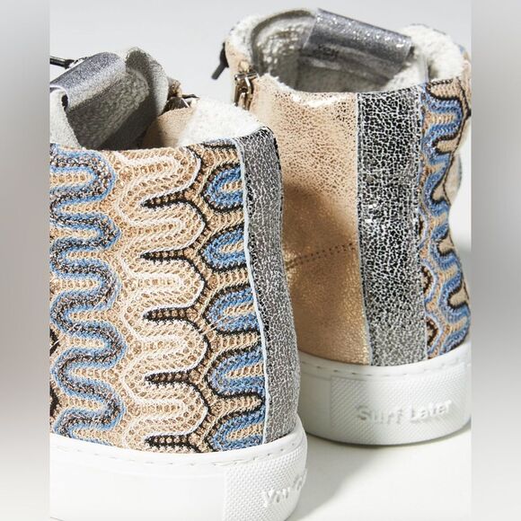 NIB P448 High-Top Panama Sneaker in Light Grey Size 37 - Picture 4 of 4